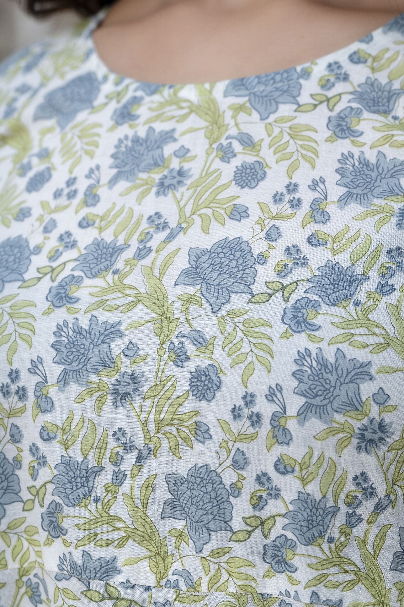 Women Off-White Floral Printed Flared Kurta With Trouser And Dupatta | LASVINI - Redefining Indian Fashion with Elegance