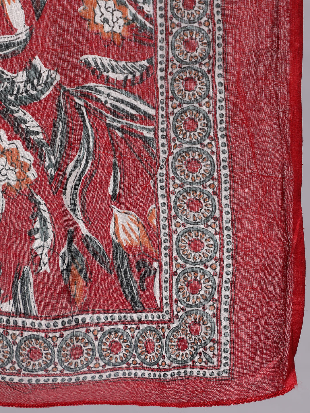 Women Maroon Floral Printed Flared Kurta With Trouser And Dupatta | LASVINI - Redefining Indian Fashion with Elegance