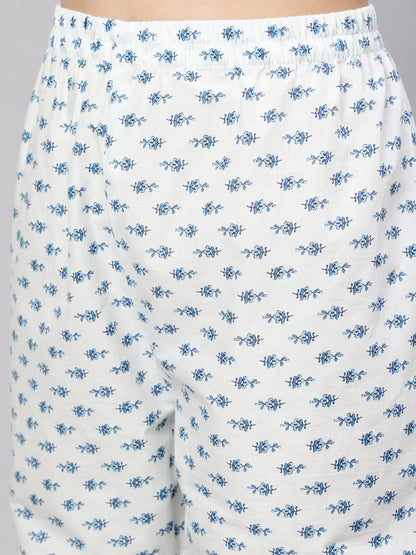 Women Off-White Ethnic Printed Kurta With Trouser And Dupatta | LASVINI - Redefining Indian Fashion with Elegance