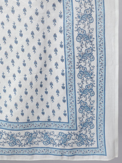 Women Off-White Ethnic Printed Kurta With Trouser And Dupatta | LASVINI - Redefining Indian Fashion with Elegance