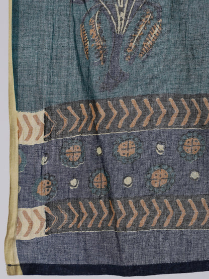 Women Green Floral Printed Anarkali Kurta With Trouser And Dupatta | LASVINI - Redefining Indian Fashion with Elegance