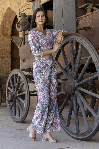 Women Multi Printed Co-Ord Set | LASVINI - Redefining Indian Fashion with Elegance