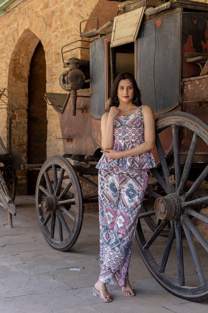 Women Multi Printed Co-Ord Set | LASVINI - Redefining Indian Fashion with Elegance