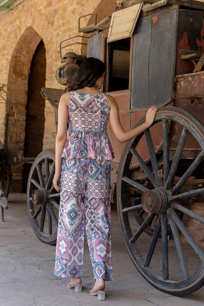 Women Multi Printed Co-Ord Set | LASVINI - Redefining Indian Fashion with Elegance