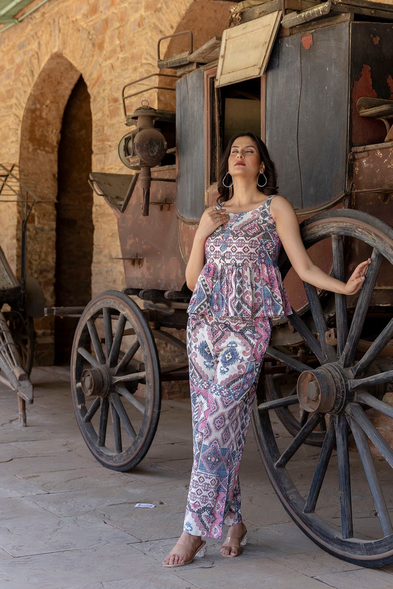 Women Multi Printed Co-Ord Set | LASVINI - Redefining Indian Fashion with Elegance