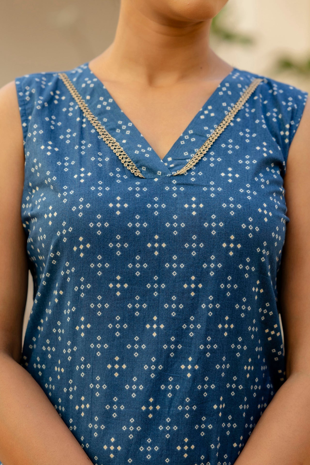 Women Blue Printed Straight Kurta With Trouser And Dupatta | LASVINI - Redefining Indian Fashion with Elegance