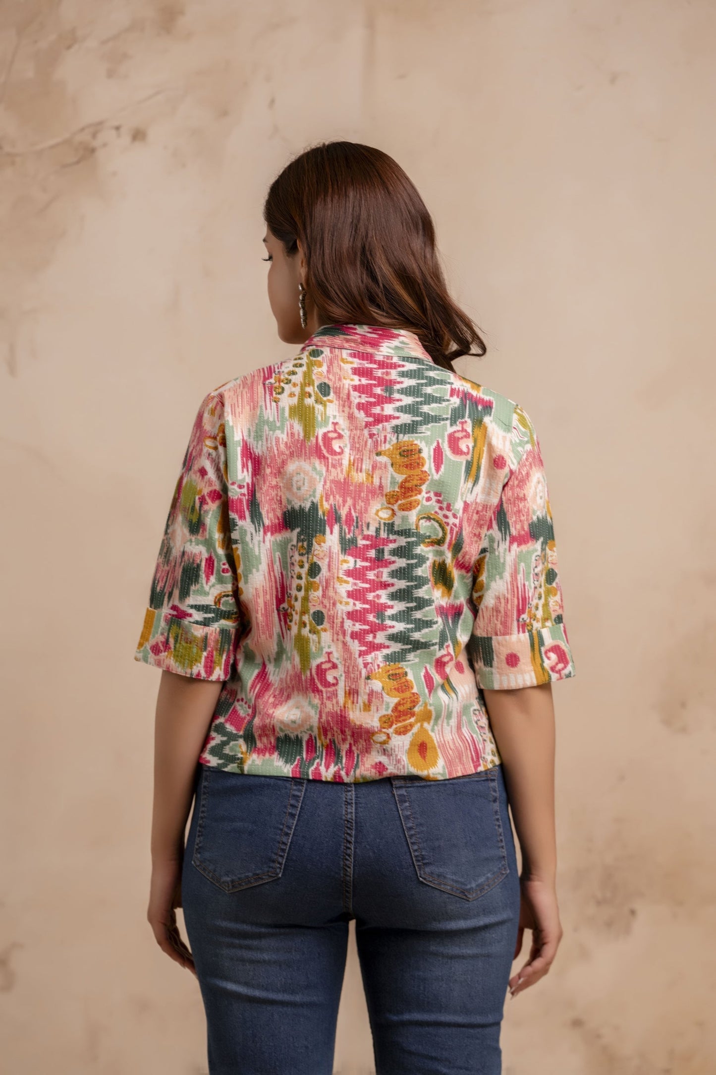 Women Multicolor Printed Straight Tunic | LASVINI - Redefining Indian Fashion with Elegance