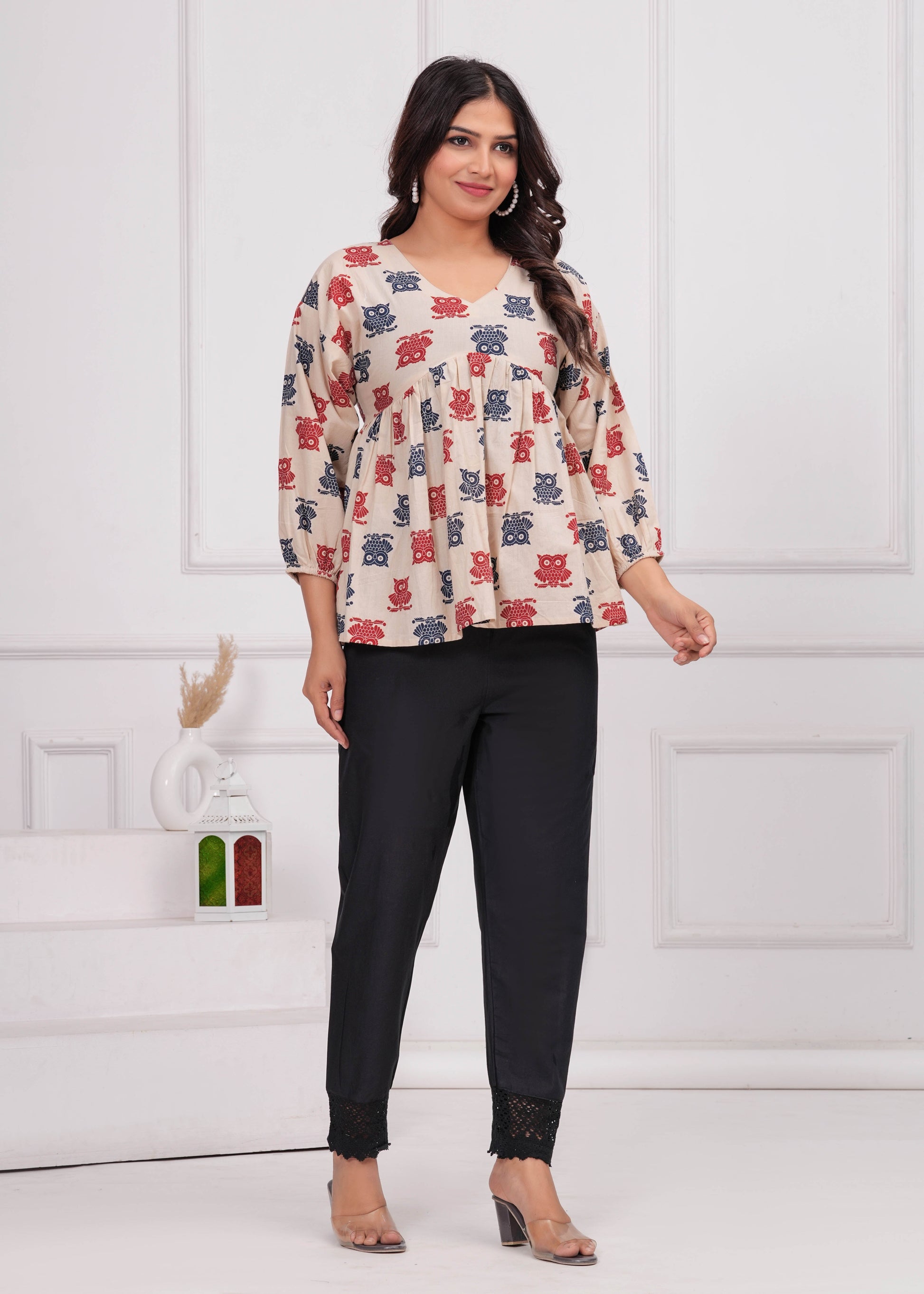 Women Black Solid Palazzo with Lace Detailing | LASVINI - Redefining Indian Fashion with Elegance