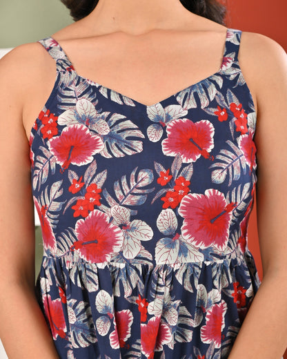 Multicolor Printed Dress for Women | LASVINI - Redefining Indian Fashion with Elegance