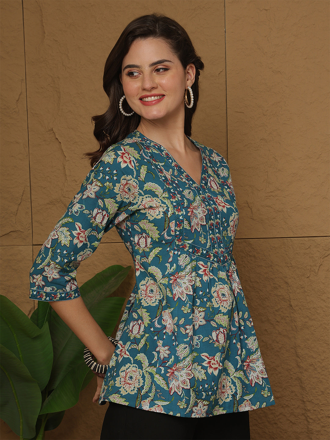 Floral Printed Top for Women | LASVINI - Redefining Indian Fashion with Elegance