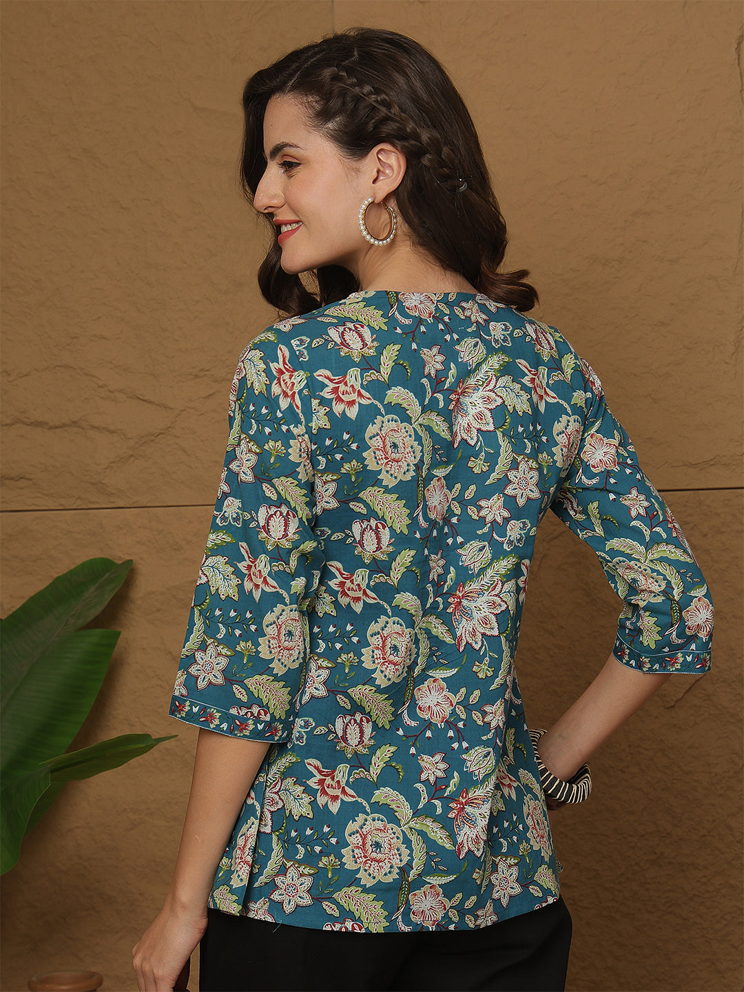 Floral Printed Top for Women | LASVINI - Redefining Indian Fashion with Elegance