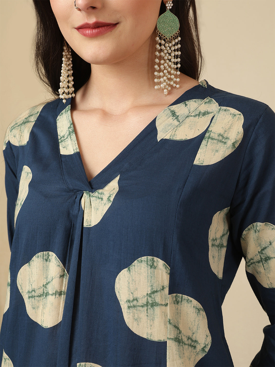 Blue Printed Co-Ord Set for Women | LASVINI - Redefining Indian Fashion with Elegance