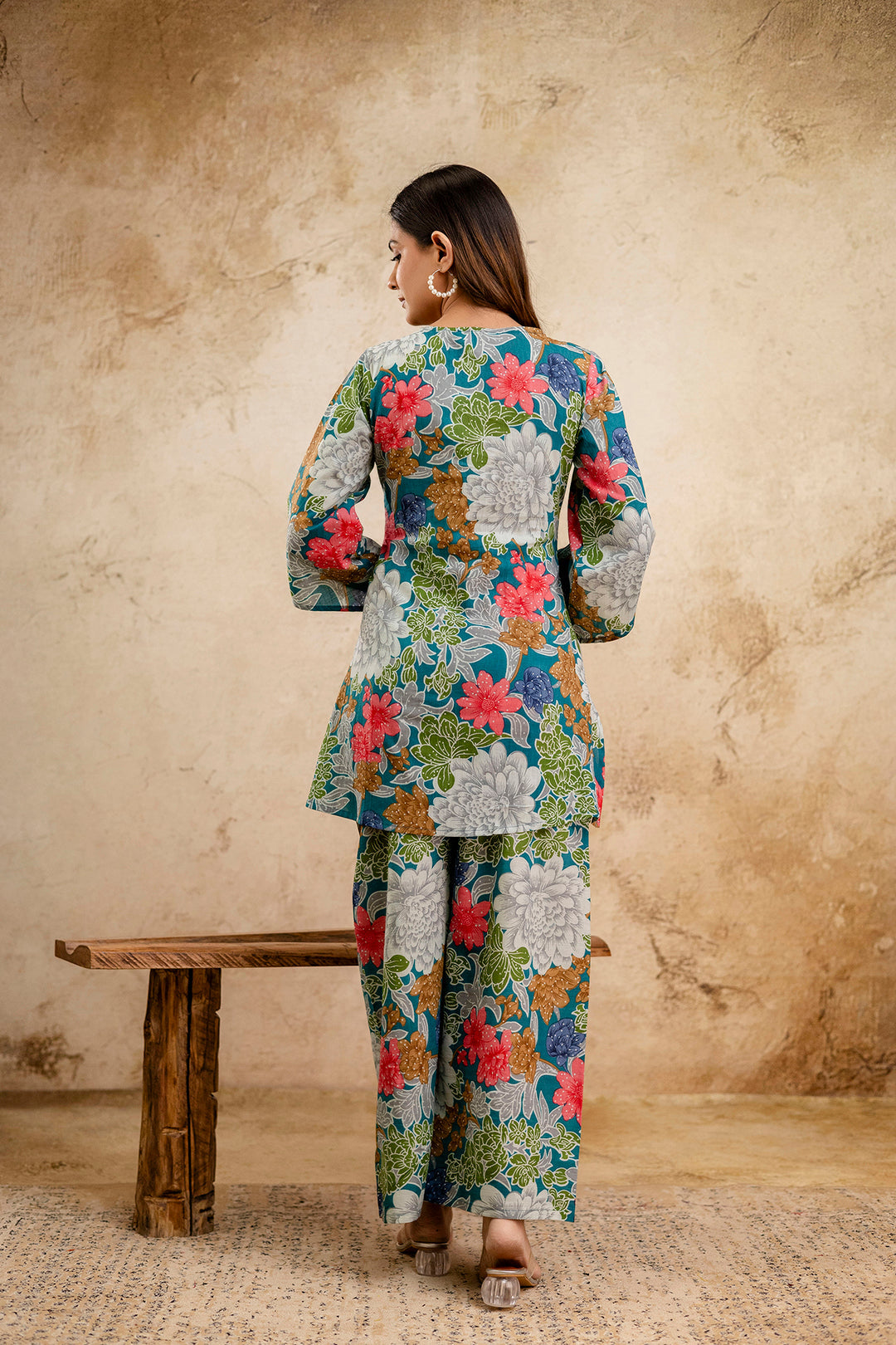 Multicolor Printed Co-Ord set for Women | LASVINI - Redefining Indian Fashion with Elegance