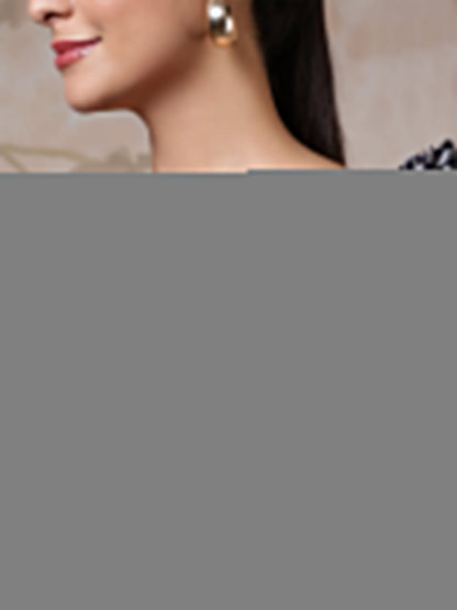 Women Blue Printed Top | LASVINI - Redefining Indian Fashion with Elegance