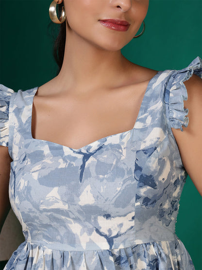 Women Grey Printed Top | LASVINI - Redefining Indian Fashion with Elegance