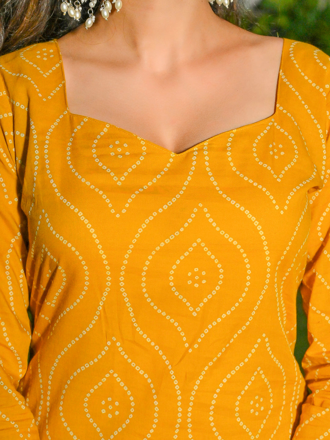 Yellow Printed Straight Kurta & Palazzo With Dupatta for Women | LASVINI - Redefining Indian Fashion with Elegance