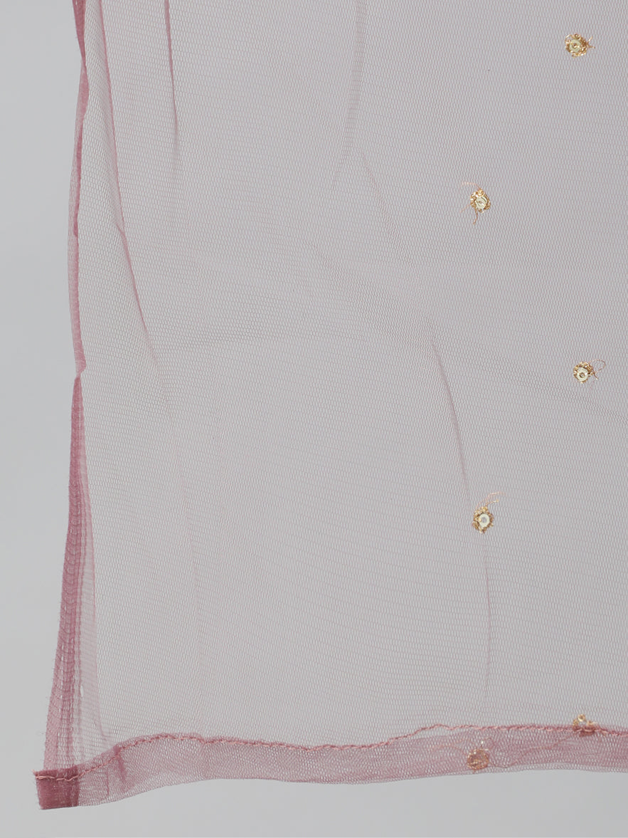 Women Pink Straight Kurta With Plazo & Sequened Dupatta | LASVINI - Redefining Indian Fashion with Elegance