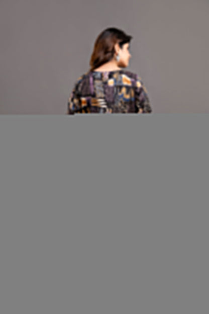 Fab Black Printed Maternity Dress For Women | LASVINI - Redefining Indian Fashion with Elegance