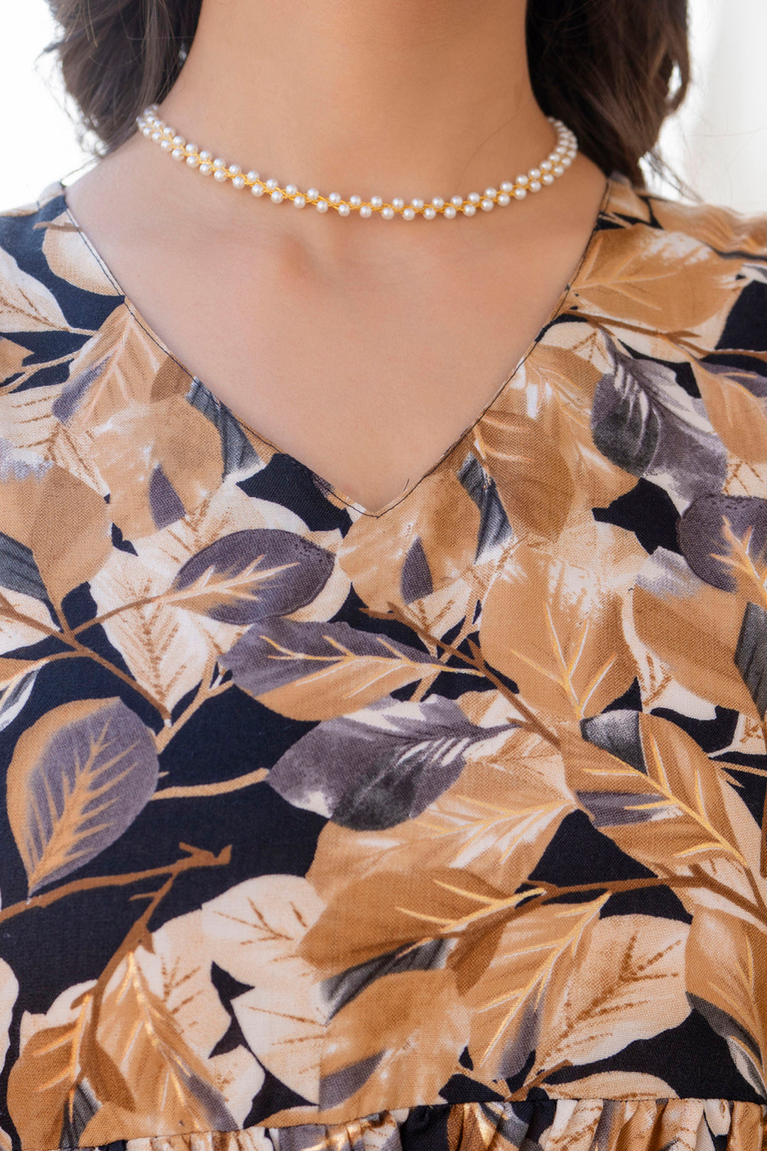 Women Black Abstract Printed Flared Dress | LASVINI - Redefining Indian Fashion with Elegance