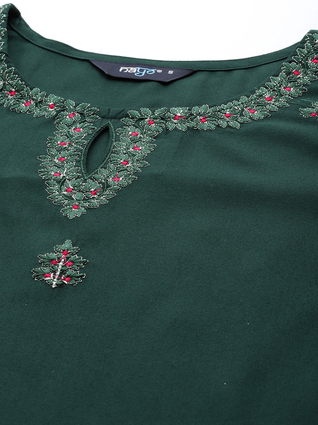 Women Green Embroidered Straight Kurta With Palazzo And Net Dupatta | LASVINI - Redefining Indian Fashion with Elegance