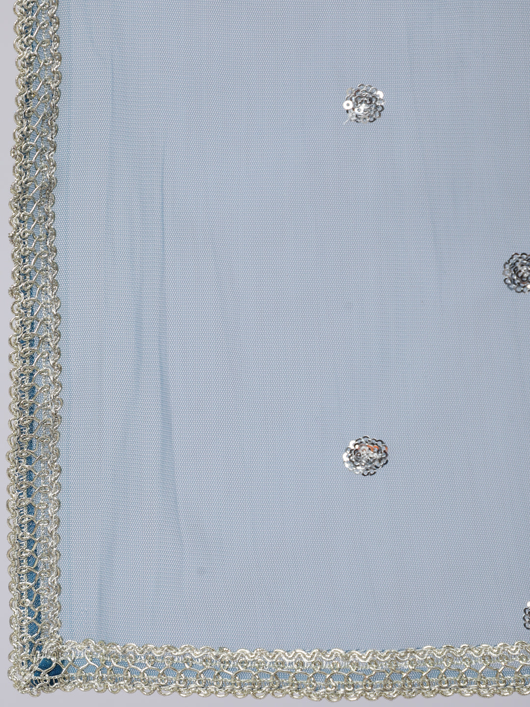 Women Teal Blue Embroidered Flared Kurta With Trouser And Dupatta | LASVINI - Redefining Indian Fashion with Elegance