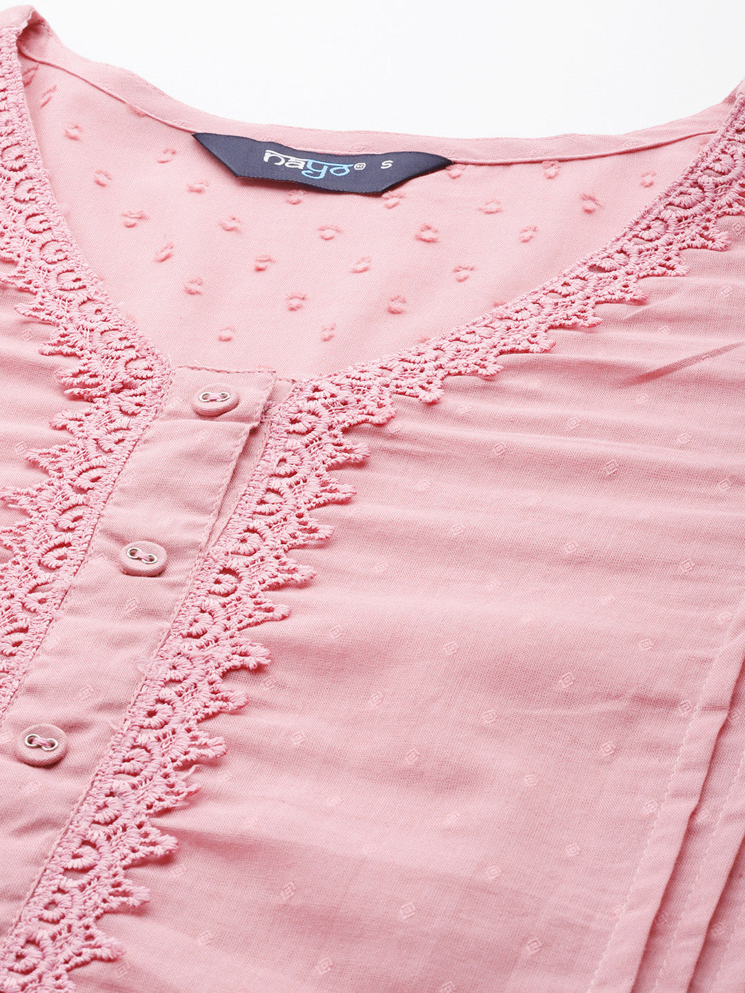 Women Mauve Lace Detailing Kurta With Trouser And Scalped Dupatta | LASVINI - Redefining Indian Fashion with Elegance