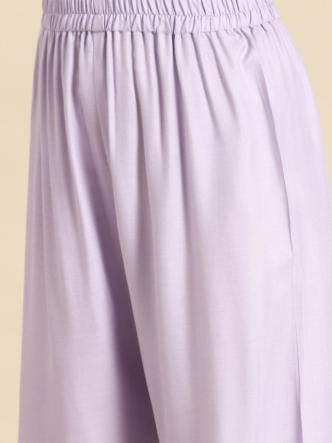 Women Lavender Embroidered Straight Kurta With Palazzo & Dupatta | LASVINI - Redefining Indian Fashion with Elegance