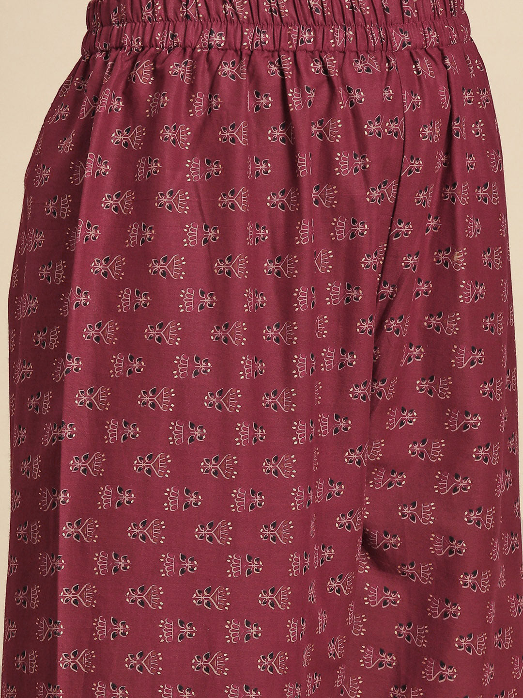 Women Burgundy Embroidered Straight Kurta With Palazzo And Net Dupatta | LASVINI - Redefining Indian Fashion with Elegance