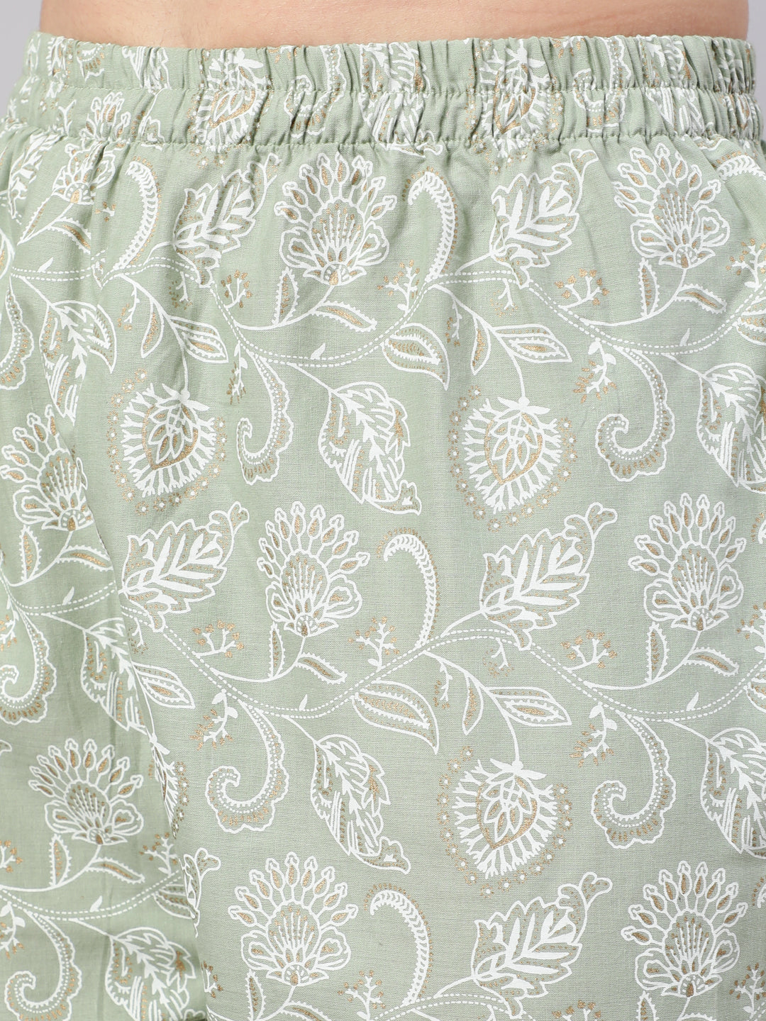 Women Green Embroidered Flared Kurta With Trouser And Dupatta | LASVINI - Redefining Indian Fashion with Elegance