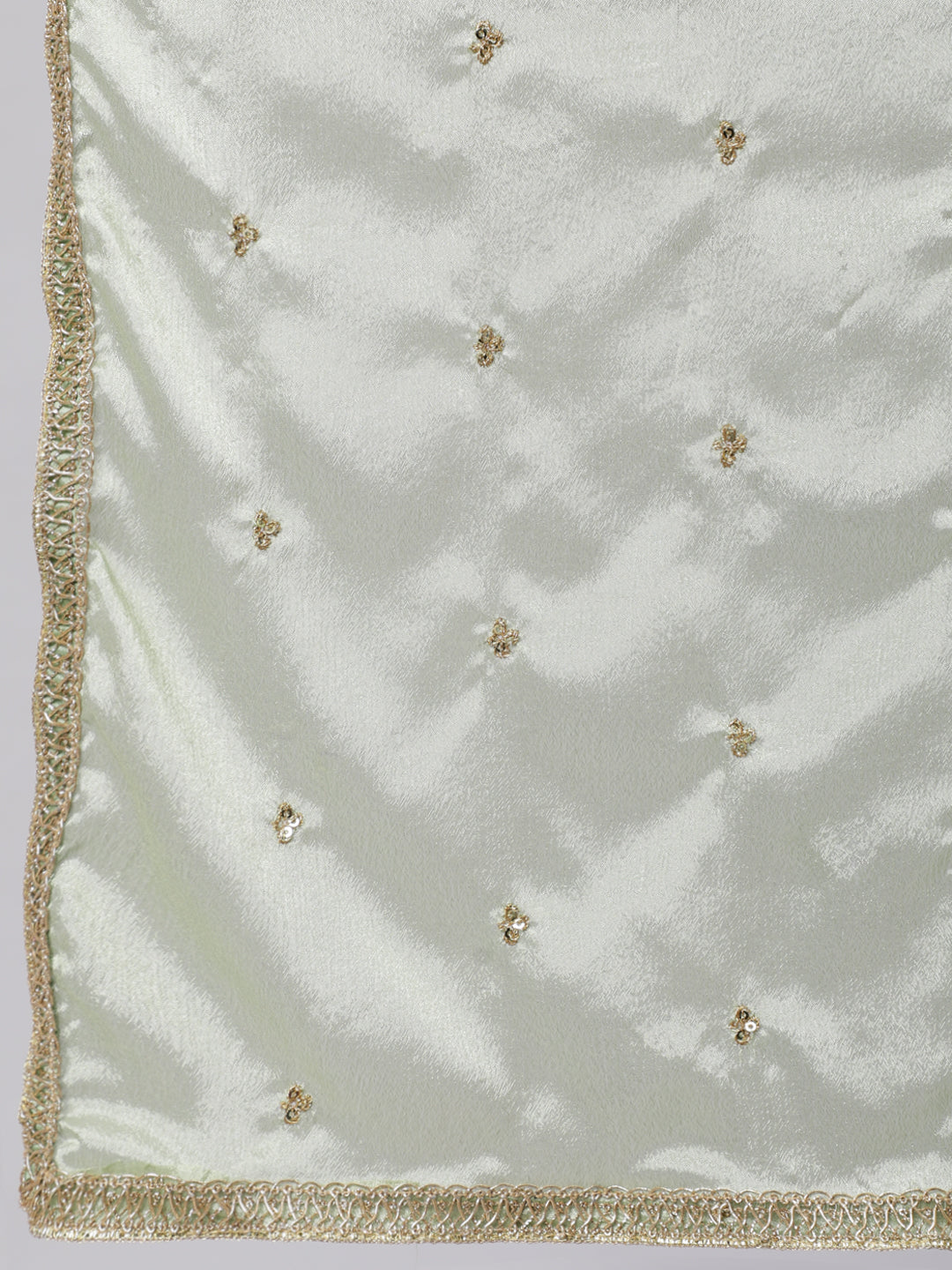 Women Green Embroidered Flared Kurta With Trouser And Dupatta | LASVINI - Redefining Indian Fashion with Elegance