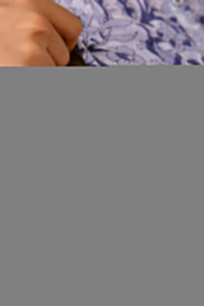 Women Grey Printed Flared Maternity Dress | LASVINI - Redefining Indian Fashion with Elegance