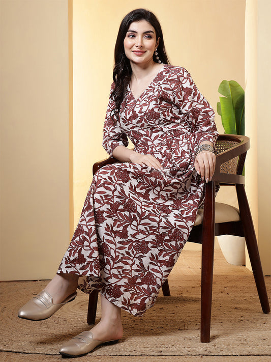 Floral Printed Dress for Women | LASVINI - Redefining Indian Fashion with Elegance