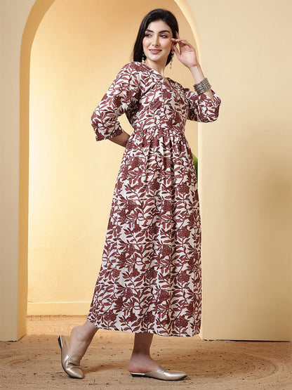 Floral Printed Dress for Women | LASVINI - Redefining Indian Fashion with Elegance