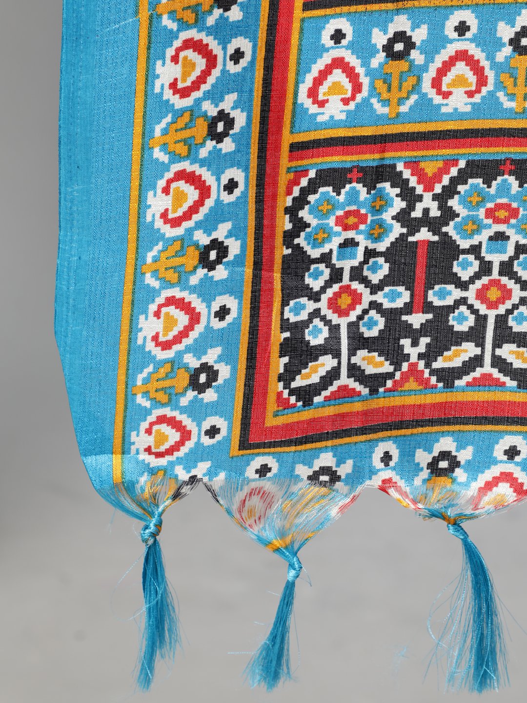 Women Solid Black Gathered Kurta With Plazo & Multi Colored Dupatta | LASVINI - Redefining Indian Fashion with Elegance