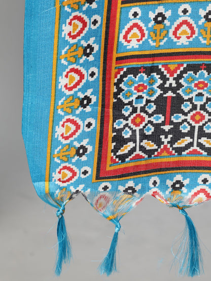 Women Solid Black Gathered Kurta With Plazo & Multi Colored Dupatta | LASVINI - Redefining Indian Fashion with Elegance