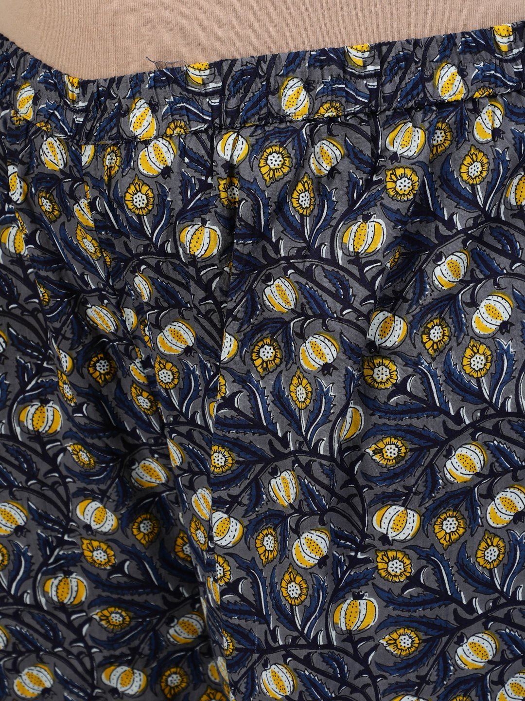 Plus Size Women Grey Printed Straight Kurta With Trouser & Dupatta | LASVINI - Redefining Indian Fashion with Elegance