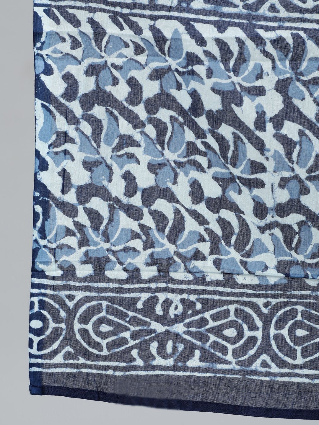 Plus Size Women Blue Printed Straight Kurta With Palazo & Dupatta | LASVINI - Redefining Indian Fashion with Elegance