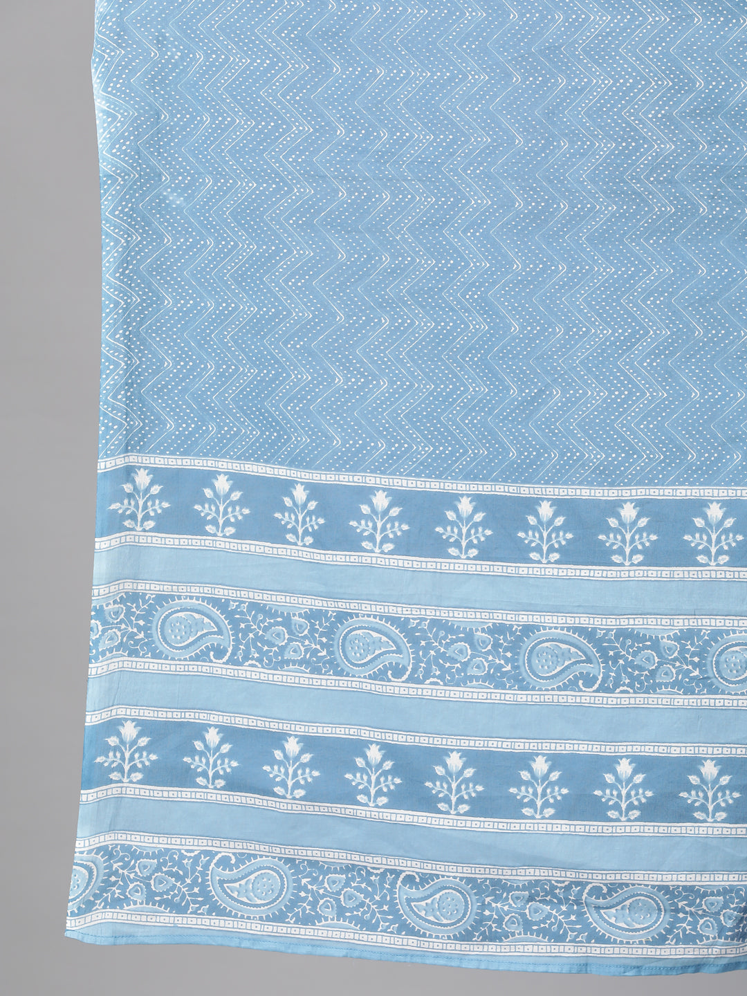 Women Blue Printed Straight Kurta With Plazo & Dupatta | LASVINI - Redefining Indian Fashion with Elegance