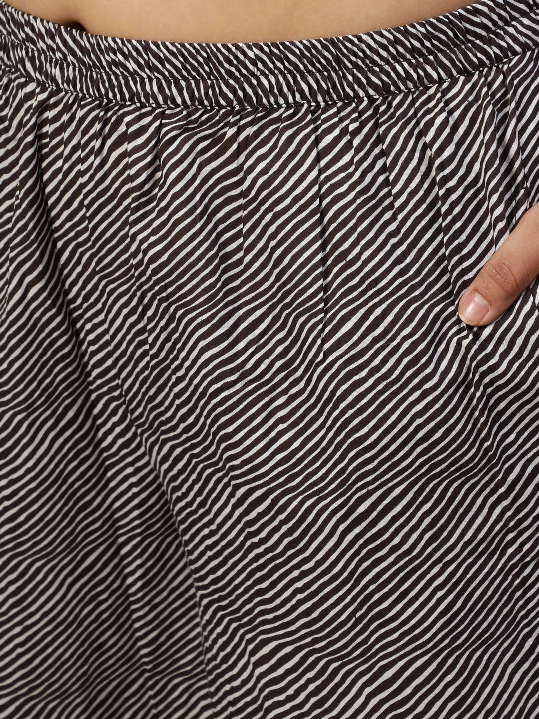 Women Dark Grey Printed Straight Kurta With Plazo & Dupatta | LASVINI - Redefining Indian Fashion with Elegance