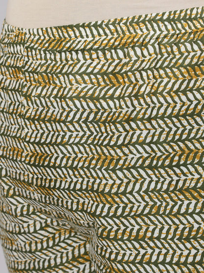 Womenplus Size Green Floral Printed Kurta And Palazzo With Dupatta | LASVINI - Redefining Indian Fashion with Elegance