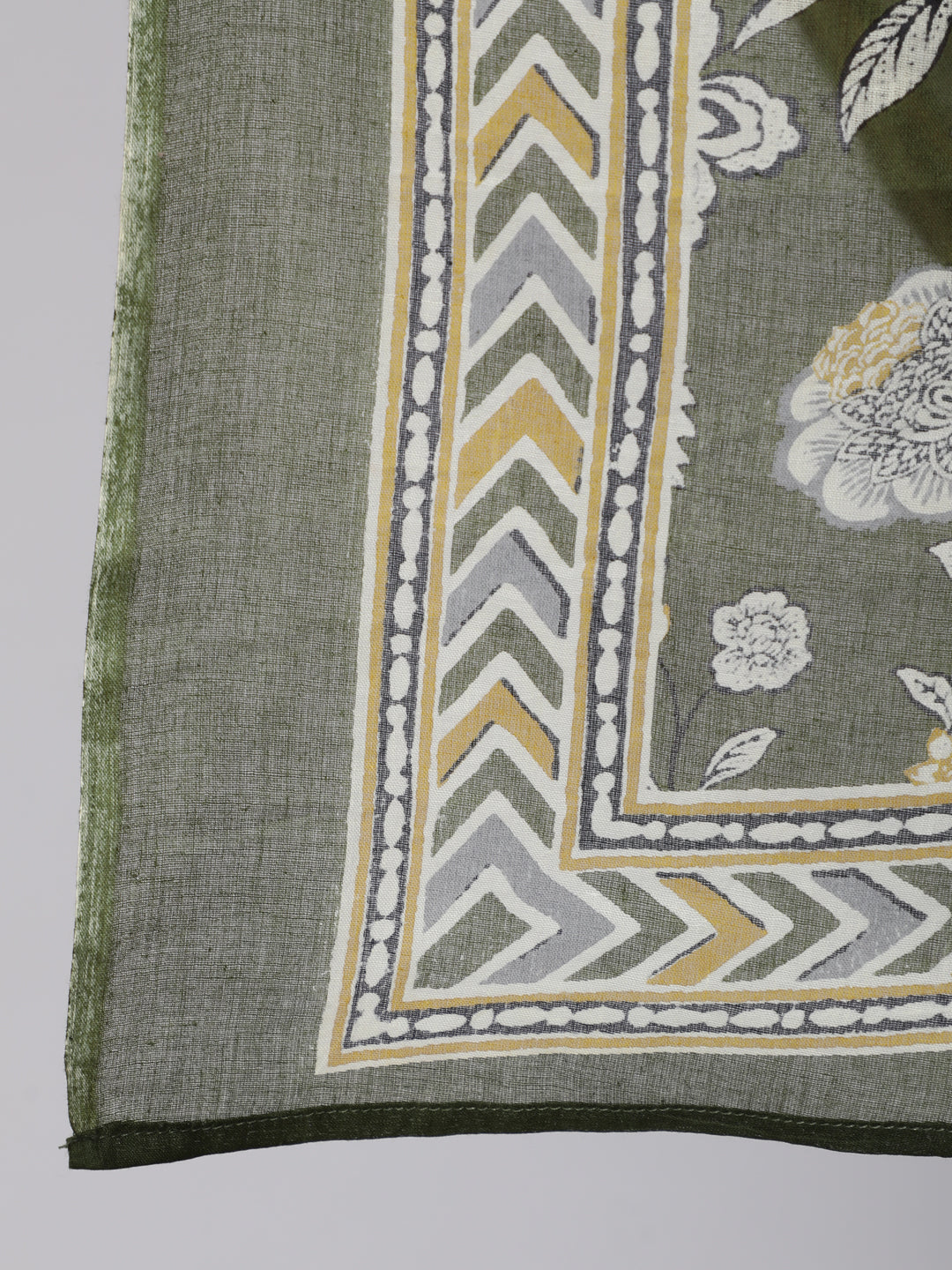 Womenplus Size Green Floral Printed Kurta And Palazzo With Dupatta | LASVINI - Redefining Indian Fashion with Elegance