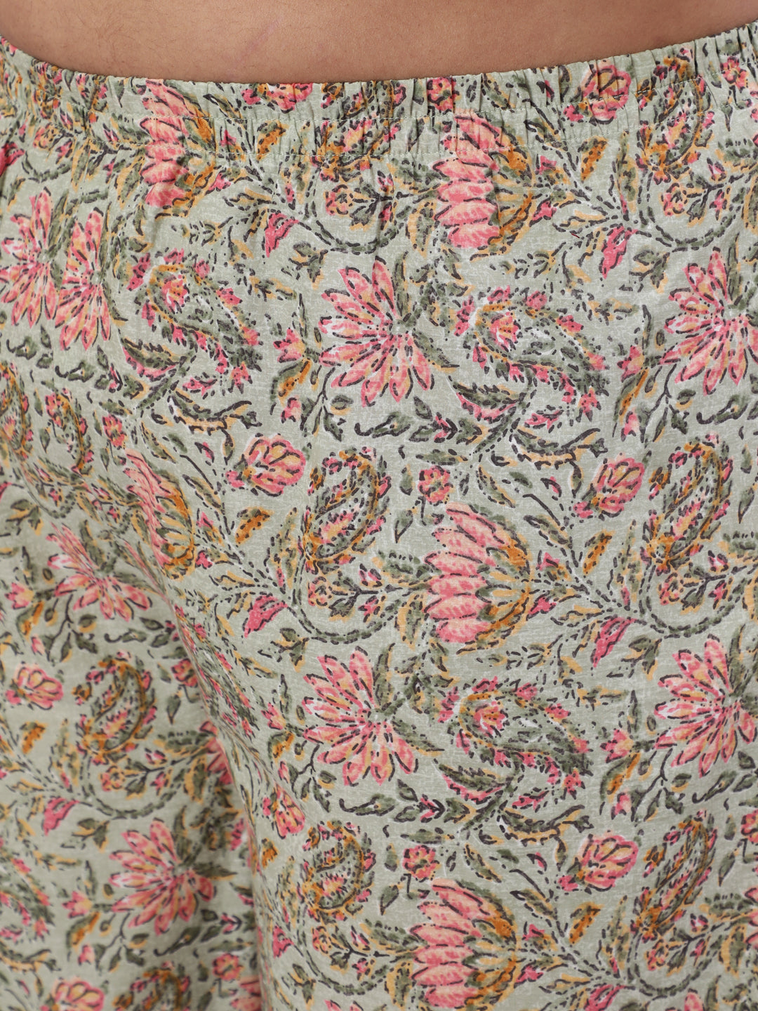 Women Plus Size Green Printed Kurta And Palazzo With Dupatta | LASVINI - Redefining Indian Fashion with Elegance