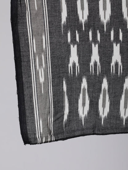 Women Plus Size Black Printed Straight Kurta With Plazo & Dupatta | LASVINI - Redefining Indian Fashion with Elegance