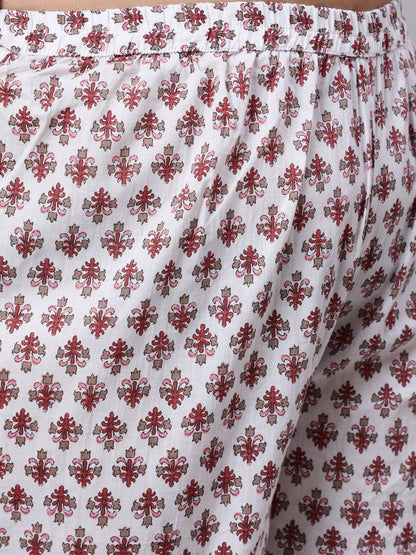 Women Plus Size Brown Printed Kurta And Palazzo With Dupatta | LASVINI - Redefining Indian Fashion with Elegance