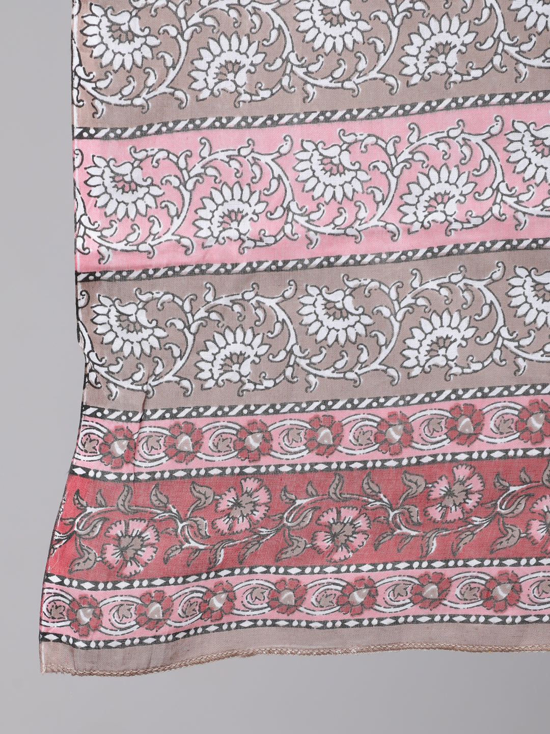 Women Plus Size Brown Printed Kurta And Palazzo With Dupatta | LASVINI - Redefining Indian Fashion with Elegance