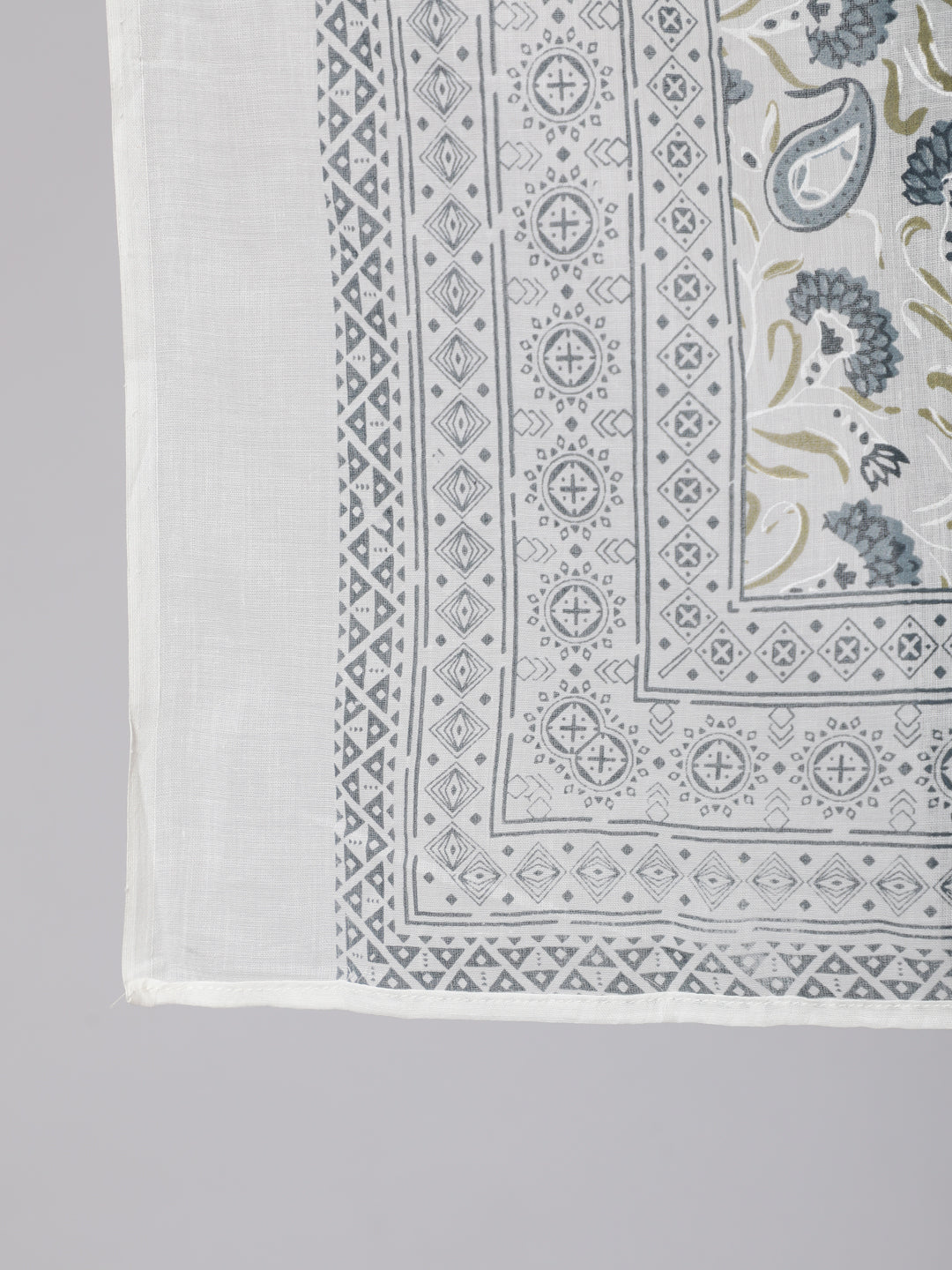 Women Plus Size Grey Printed Kurta And Palazzo With Dupatta | LASVINI - Redefining Indian Fashion with Elegance