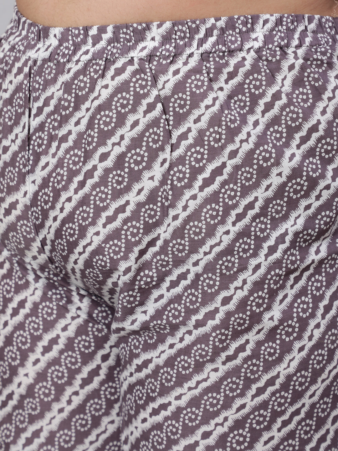 Women Plus Size Grey Printed Kurta And Palazzo With Dupatta | LASVINI - Redefining Indian Fashion with Elegance