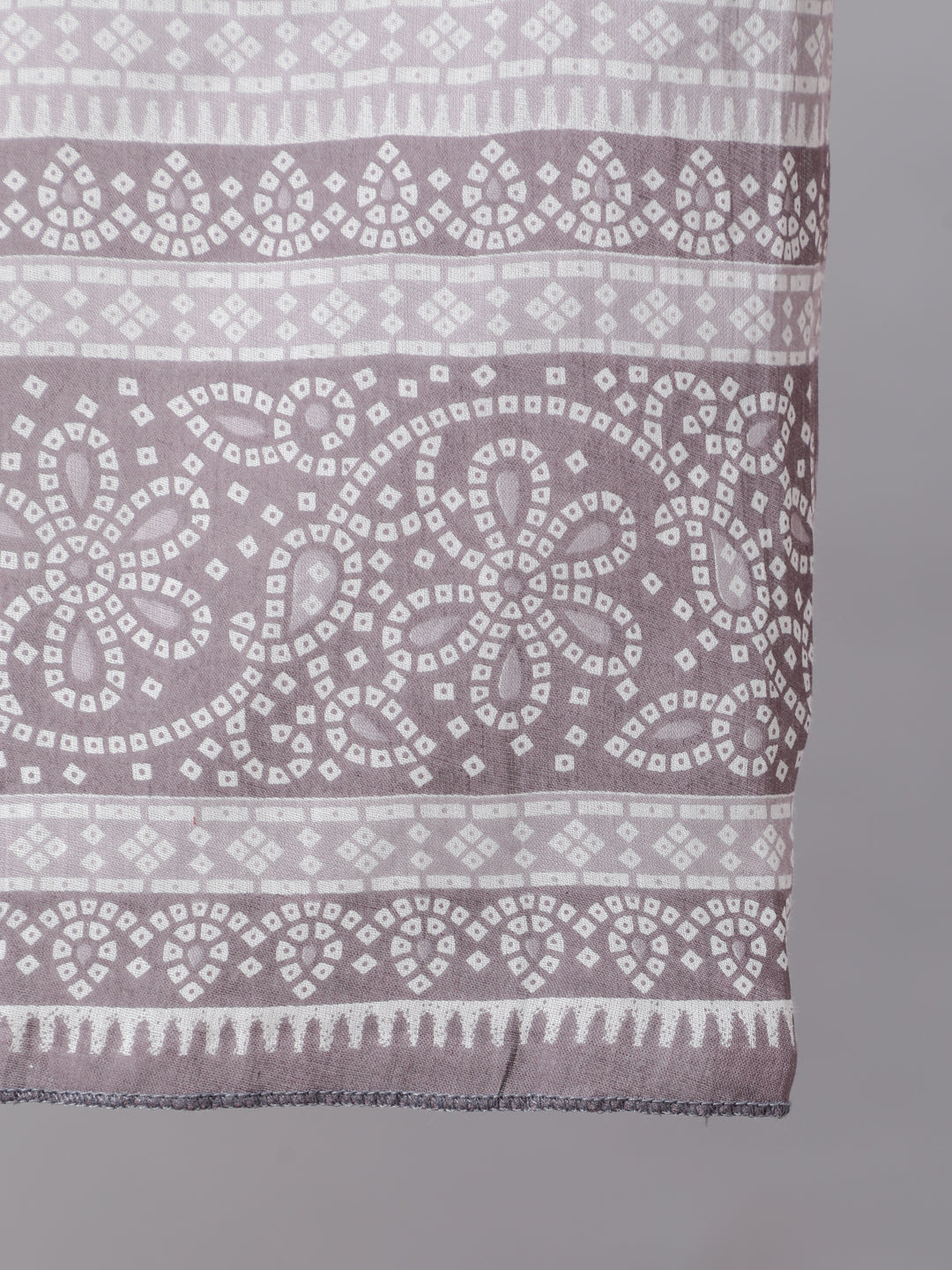 Women Plus Size Grey Printed Kurta And Palazzo With Dupatta | LASVINI - Redefining Indian Fashion with Elegance