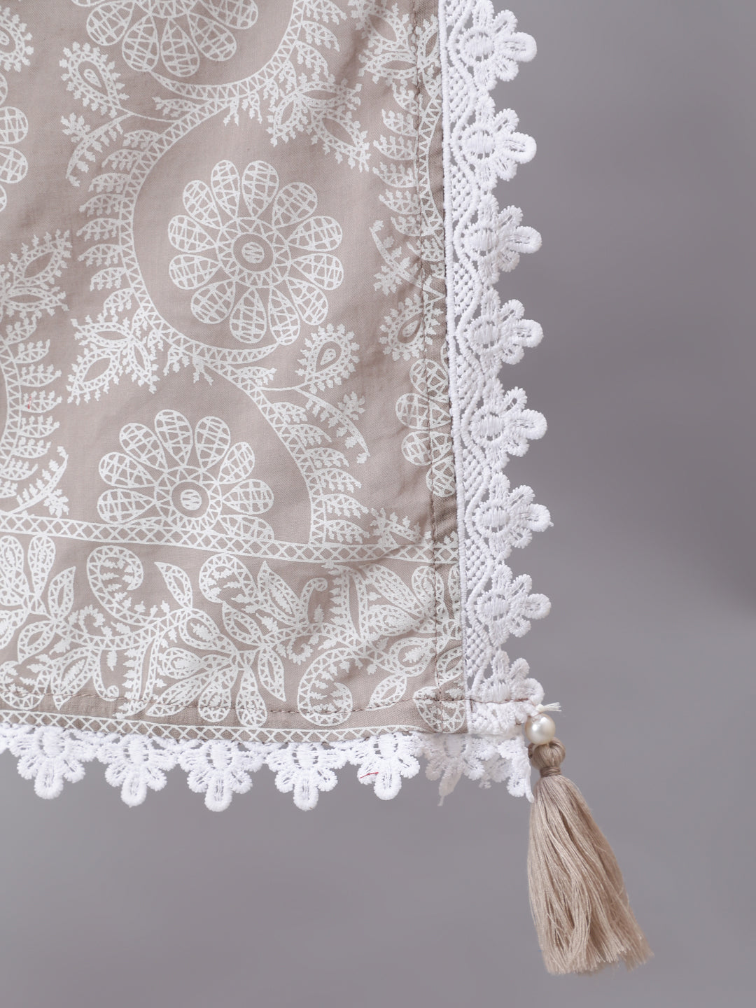 Women Grey Ethnic Printed Flared Kurta With Trouser And Dupatta | LASVINI - Redefining Indian Fashion with Elegance